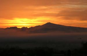 Coucher de soleil sur le Ventoux