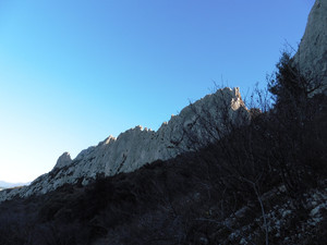 Les Dentelles de Montmirail à coté de la maison d'hotes l'Esclériade